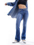 Фото #1 товара ONLY flared jeans in mid blue denim