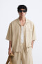 Viscose/linen blend shirt