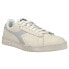 Фото #2 товара Diadora Game L Low Waxed Lace Up Mens Grey, Off White Sneakers Casual Shoes 178