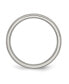 ფოტო #3 პროდუქტის Titanium Brushed Half Round Wedding Band Ring