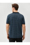 Футболка Koton Geometric Print Slim Fit Short Sleeve