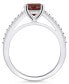 Фото #3 товара Кольцо Macy's Garnet and Diamond