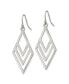 ფოტო #3 პროდუქტის Stainless Steel Polished Diamond-shaped Dangle Earrings