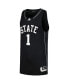 Фото #2 товара Футболка adidas мужская #1 Черная Mississippi State Bulldogs Swingman Basketball Jersey