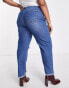 Yours ripped mom jean in mid blue