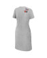 Фото #2 товара Women's Heather Gray Florida Gators Knotted T-shirt Dress