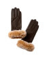 Surell Accessories Leather Gloves Women's Средний - фото #1