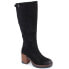 Фото #1 товара Vinceza W JAN258 suede high-heeled and platform boots, black