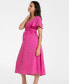 Women's Cotton Broderie Maternity and Nursing Dress