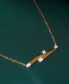 ფოტო #4 პროდუქტის Diamond Double Bar 18" Pendant Necklace (1/10 ct. t.w.) in Gold Vermeil, Created for Macy's