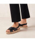Фото #2 товара Women's Crossed Leather Sandals