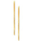 ფოტო #3 პროდუქტის Textured Skinny Hoop Earrings (1-1/2") in 14k Gold