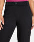 ფოტო #5 პროდუქტის Women's Pull-On Mid-Rise Faux-Fly Straight-Leg Pants