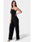 Women's One Shoulder Core Jumpsuit Черный, L - фото #3