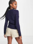 Фото #8 товара Polo Ralph Lauren cable knit jumper in navy