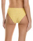 Фото #2 товара Simkhai Francesca Seersucker Plaid Ring Bikini Bottom Women's