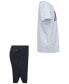 ფოტო #7 პროდუქტის Little Boys T-shirt and Woven Shorts, 2 Piece Set