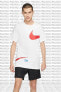 Фото #4 товара Sportswear T M Big Swoosh Oversized Tee Unisex Beyaz Tişört