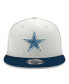 Фото #2 товара Men's White, Navy Dallas Cowboys 2-Tone II 9FIFTY Snapback Hat