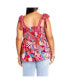 Фото #2 товара Plus Size Paradiso Print Top