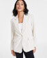 ფოტო #1 პროდუქტის Women's Twill One-Button Blazer, Created for Macy's
