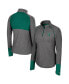 Women's Black Michigan State Spartans Morningside Sleeve Hit Raglan Quarter-Zip Top