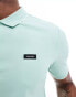 Фото #2 товара Calvin Klein Slim Polo Shirt in Lichen