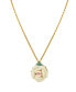 Фото #1 товара 2028 gold Tone Porcelain pendant Necklace 16" Adjustable