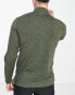 Calvin Klein Golf Newport 1/4 zip long sleeve top in green