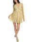 Фото #1 товара Destinaire Tiered Floral Dress Women's Yellow L