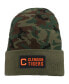 Фото #1 товара Men's Camo Clemson Tigers Military-Inspired Pack Cuffed Knit Hat