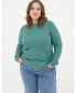 ფოტო #1 პროდუქტის Plus Size Ella Textured Sweater