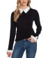 ფოტო #1 პროდუქტის Women's Peter-Pan Collar Pullover Long Sleeve Sweater