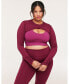 ფოტო #2 პროდუქტის Plus Size Lotus Lotus Active Shrug