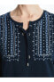 Фото #3 товара LCW Grace Bağlamalı Yaka Desenli Kadın Bluz