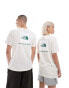 The North Face Redbox backprint t-shirt in off white Бежевый, XL - фото #4