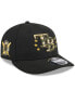 Фото #1 товара Men's Black Tampa Bay Rays 2024 Armed Forces Day Low Profile 9FIFTY Snapback Hat