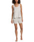 Barefoot Dreams 2Pc Cozyterry & Luxechic Mix Tank & Short Set Women's