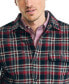 Фото #3 товара Men's Cotton Plaid Flannel Quilted Shirt Jacket