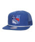 Фото #1 товара Men's Blue New York Rangers Roper Trucker Snapback Hat