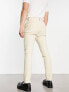 Фото #5 товара ASOS DESIGN smart tapered wool mix trousers in stone puppytooth