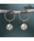 ფოტო #3 პროდუქტის Women's Snowball Drop Earrings