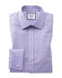 Фото #1 товара Charles Tyrwhitt Non-Iron Prince Of Wales Slim Fit Shirt Men's