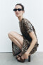 Zw collection animal print dress