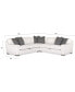 Фото #5 товара CLOSEOUT! Doverly 3-Pc. Fabric Sectional, Created for Macy's