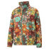 Фото #2 товара Puma Liberty X Floral Woven Full Zip Jacket Womens Multi Casual Athletic Outerwe