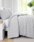 Dhara 3 Piece Textured Duvet Cover and Sham Set, Full/Queen