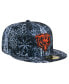 ფოტო #3 პროდუქტის Men's Black Chicago Bears Shibori 59fifty Fitted Hat