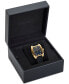 ფოტო #4 პროდუქტის Women's Swiss Diamond Accent Black Silicone Strap Watch 45x36mm