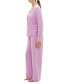 ფოტო #3 პროდუქტის GapBody Women's 2-Pc. Notched-Collar Long-Sleeve Pajamas Set